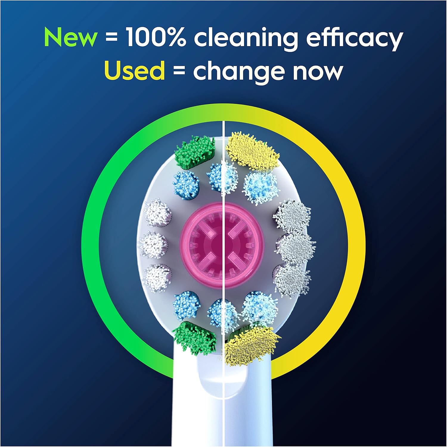 Oral-B Pro 3D White Electric Toothbrush Head, X-Shaped Bristles and Unique Polishing Cup for Teeth Whitening and to Remove Surface Stains, Pack of 4 Toothbrush Heads, White : Amazon.co.uk: Health & Personal Care