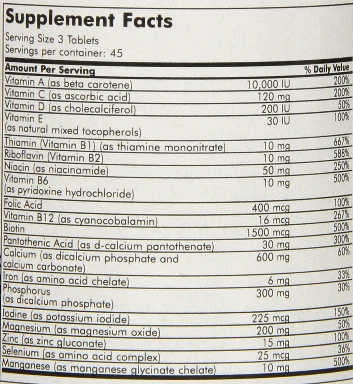 Futurebiotics Hair, Skin, & Nails Beauty Multivitamin, 135 Tablets (Pack Of 2)