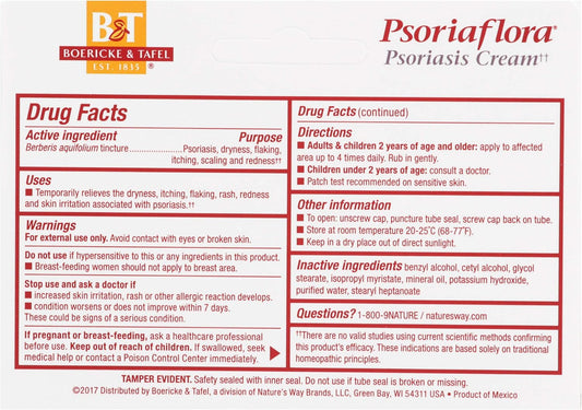 Boericke & Tafel, Cream Psoriaflora, 1 Ounce