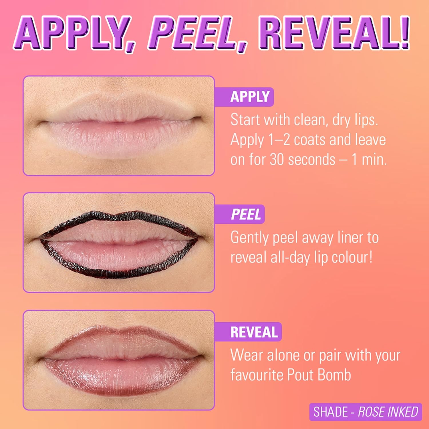 Revolution Lip Shift Ink Peel Off Lip Liner Stain, Long-Lasting, Matte Finish, Vegan & Cruelty-Free, Nude Talk, 1.8ml : Amazon.co.uk: Beauty