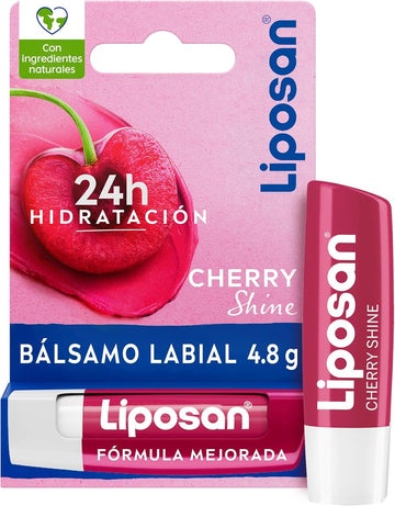 Liposan Blackberry Shine (1 X 4.8G), Raspberry Lip Balm, Coloured Lip Balm, Moisturising Lip Balm For Beautiful, Soft And Juicy Lips