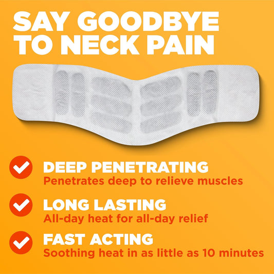 Thermacare Neck & Shoulder Heat Wraps – Pain Relief Heating Pads For Stiff Muscles & Aches – 16-Hour Drug-Free Therapy – Hsa/Fsa Eligible – Portable & Discreet, (5 Count)