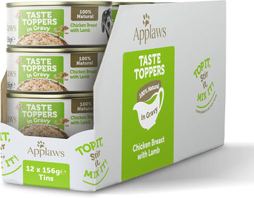 Applaws 100% Natural Wet Dog Food Tins, Grain Free Chicken and Lamb in Gravy, 156g (Pack of 12)?TT3413CE-A