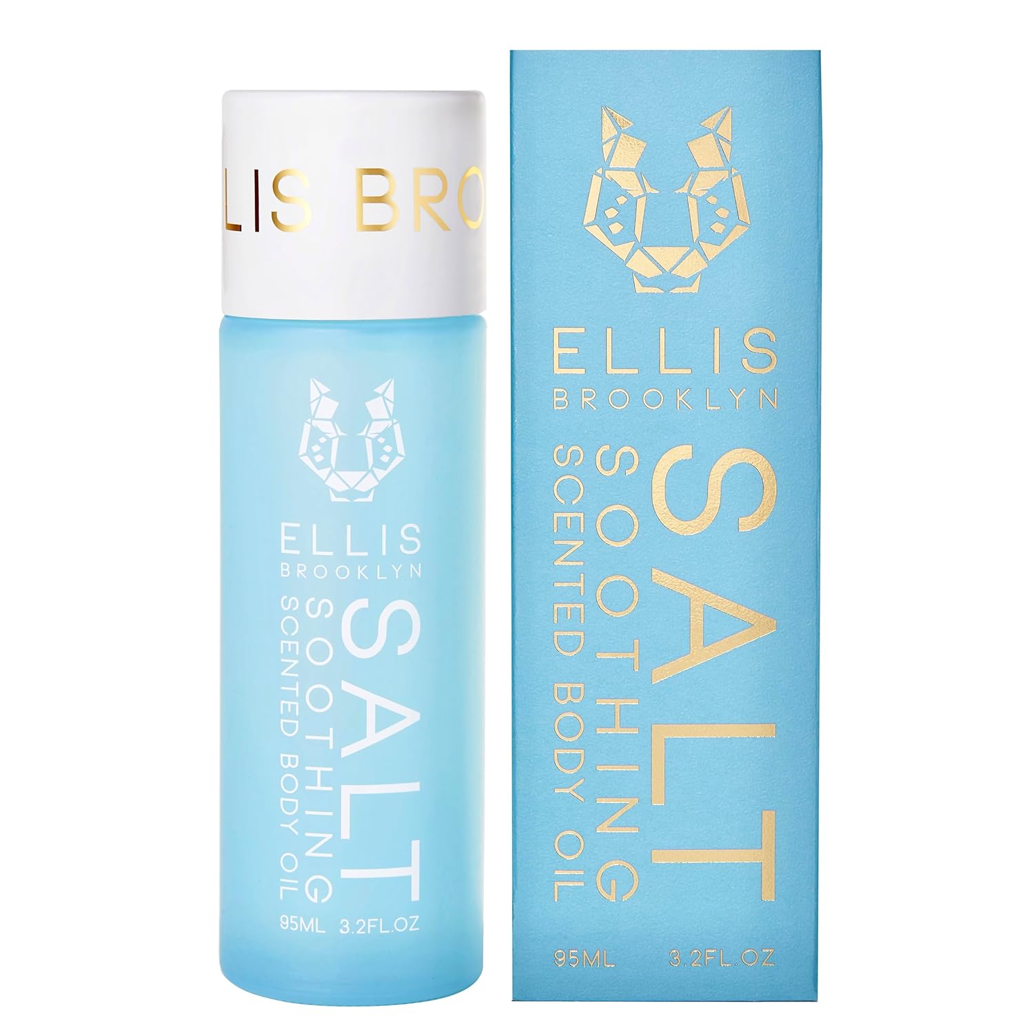 Ellis Brooklyn Salt Body Oil - Scented Body Oils For Women, Ylang Ylang, Violet Leaves & Sandalwood Fragrance Oil For Women, 3.2 Fl Oz