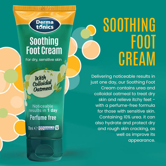 Dermatonics Soothing Foot Cream With Calming Colloidal Oatmeal