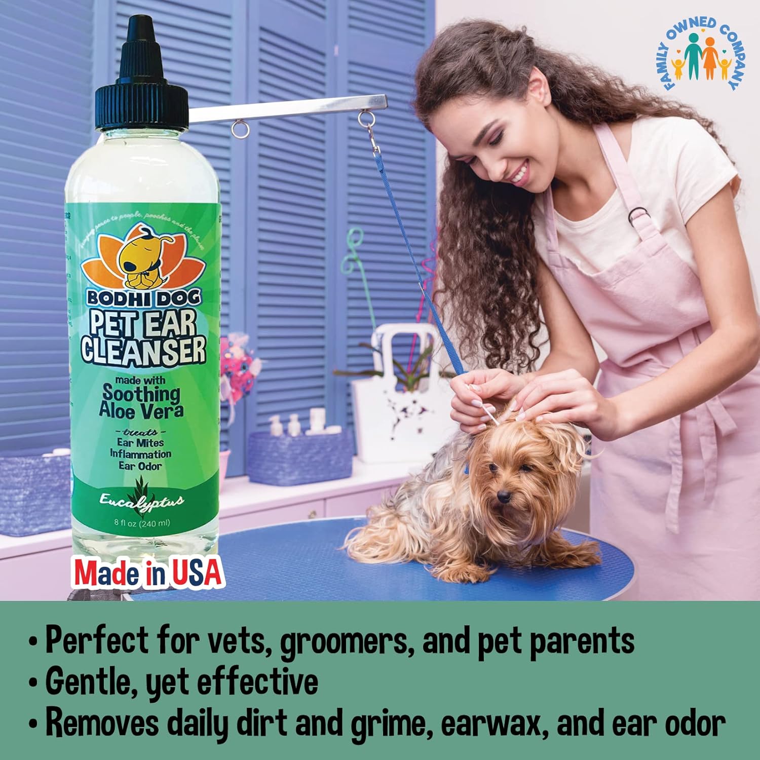 Bodhi Dog Ear Cleaner Solution for Dogs and Cats | Aloe Vera Cleaning for Ear | Gentle Cleanser for Ears : Pet Supplies