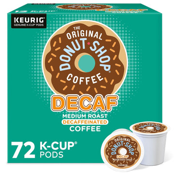 The Original Donut Shop Decaf Keurig Single-Serve K-Cup Pods, Medium Roast Coffee, 72 Count (6 Packs Of 12)