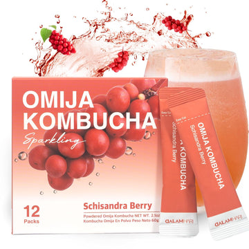 Dalamhari Super Kombucha | Schisandra Berry Omija 12T | Adaptogen Drink Probiotic Drink Sugar Free Kombucha Powder Korean Drinks Scoby Kambutcha Kambucha Synergy Health Aid Kombucha Kombucha Tea