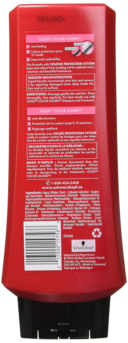 Gliss Hair Repair Color Guard Hair Conditioner With Liquid Keratin, 13.6 Oz
