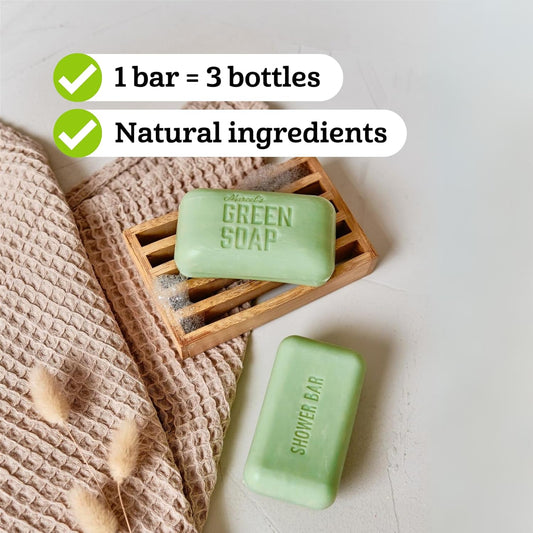 Marcel'S Green Soap - Body Bar Vanilla & Cherryblossom - Saves 3 Bottles Of Regular Shower Gel - 100% Eco Friendly - 100% Vegan - 97% Biodegradable - 150 G