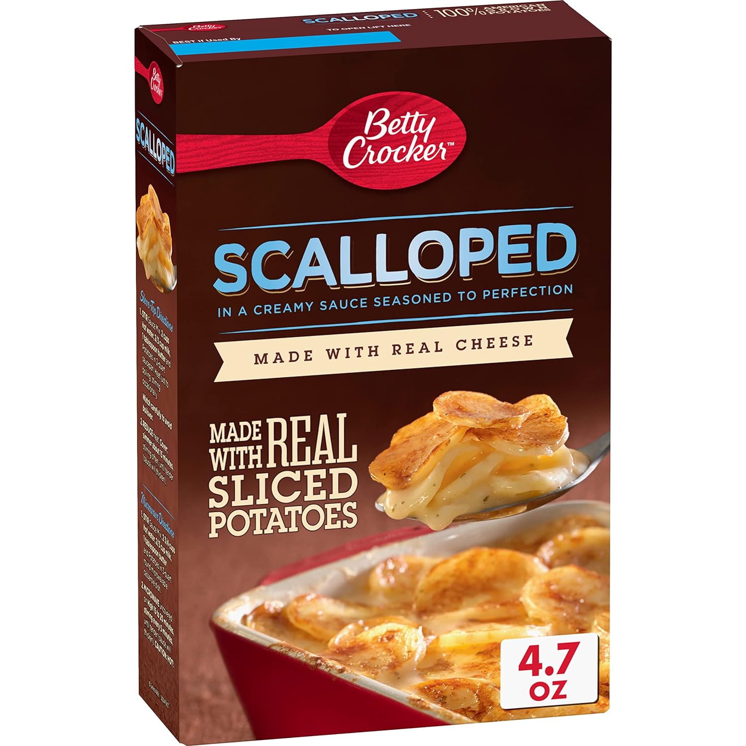 Betty Crocker Scalloped Potatoes, Made with Real Cheese, 4.7 oz