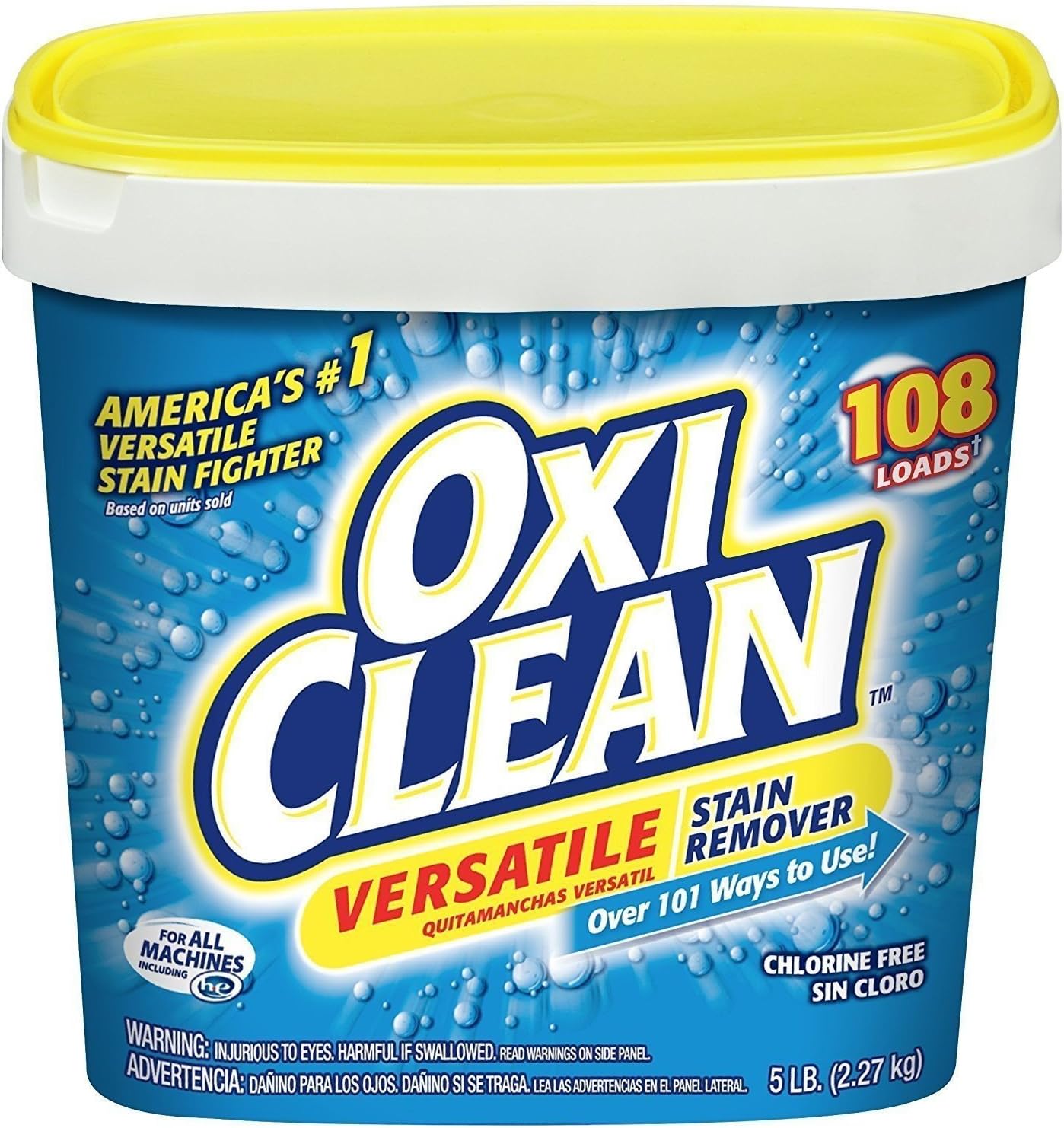 OxiClean Versatile Stain Remover Powder, 5 lbs. : Health & Household