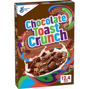 Chocolate Toast Crunch Breakfast Cereal, 12.4 OZ Cereal Box