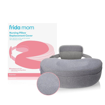 Frida Mom Nursing Pillow Cover, Easy-To-Clean Replacement Cover, Soft Fabric, Machine Washable, Gray