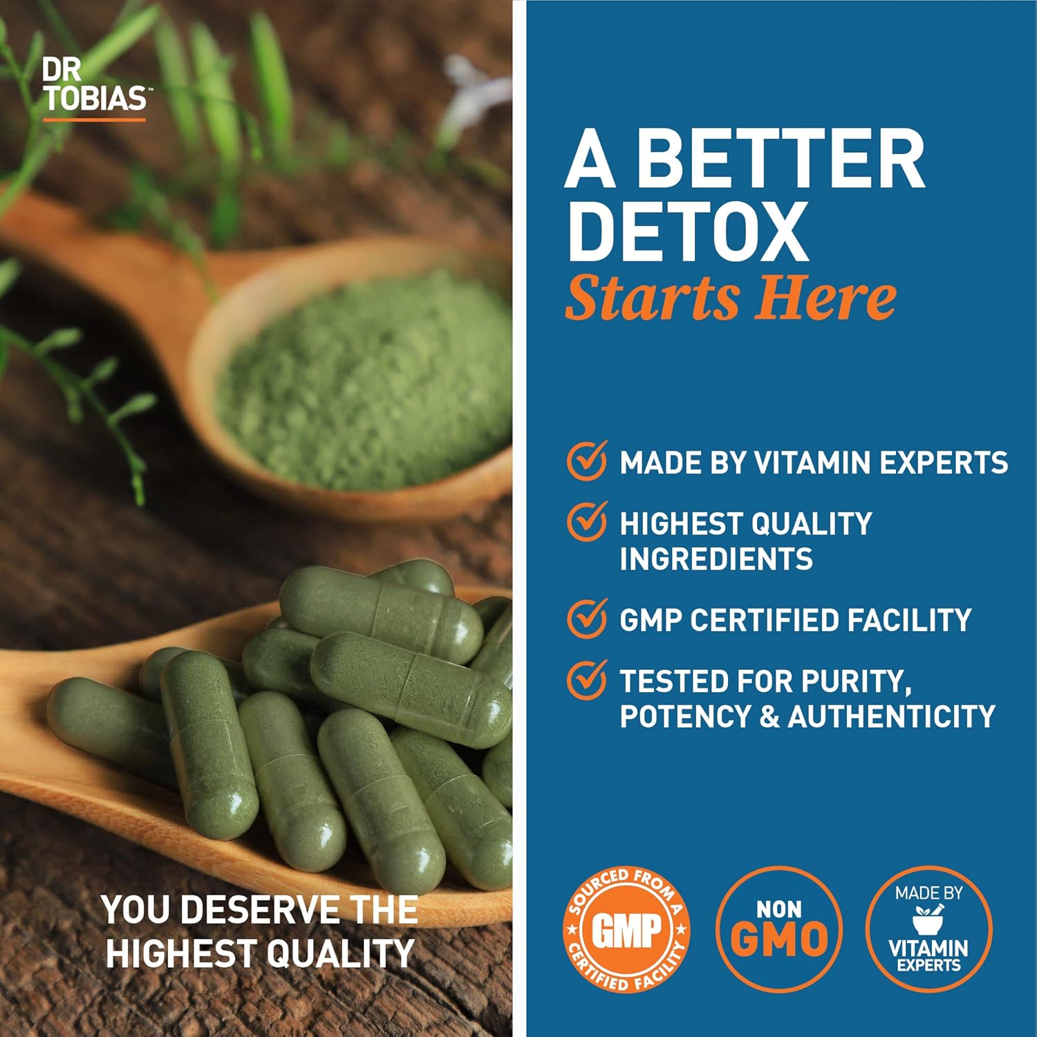 Dr. Tobias Liver 21 Day Cleanse, Herbal Liver Detox Cleanse with Solarplast, Artichoke, Milk Thistle & Dandelion Extract, 63 Vegetable Capsules (3 Daily) : Health & Household
