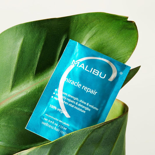 Malibu C Miracle Repair Hair Reconstructor - Nourishing Treatment For Weak, Damaged Strands - Flax Protein & Vitamin B5 For Moisture