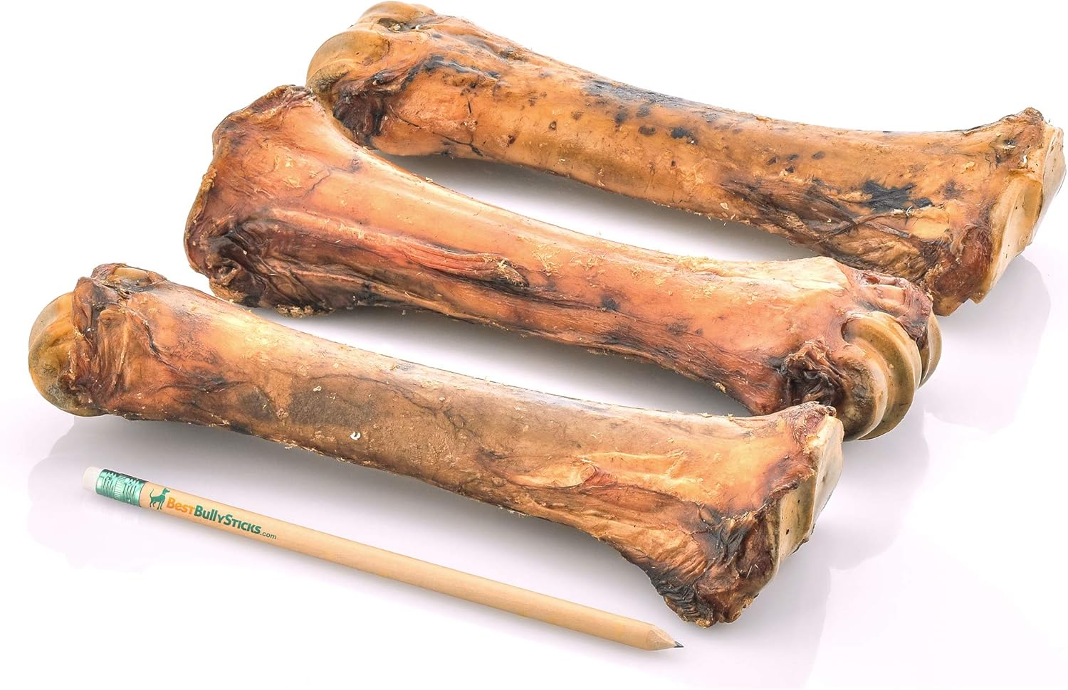 Best Bully Sticks Jumbo Smoked Beef Shin Bones (3 Pack) - Free-Range, All-Natural, & Grass-Fed Beef Dog Chews : Pet Supplies