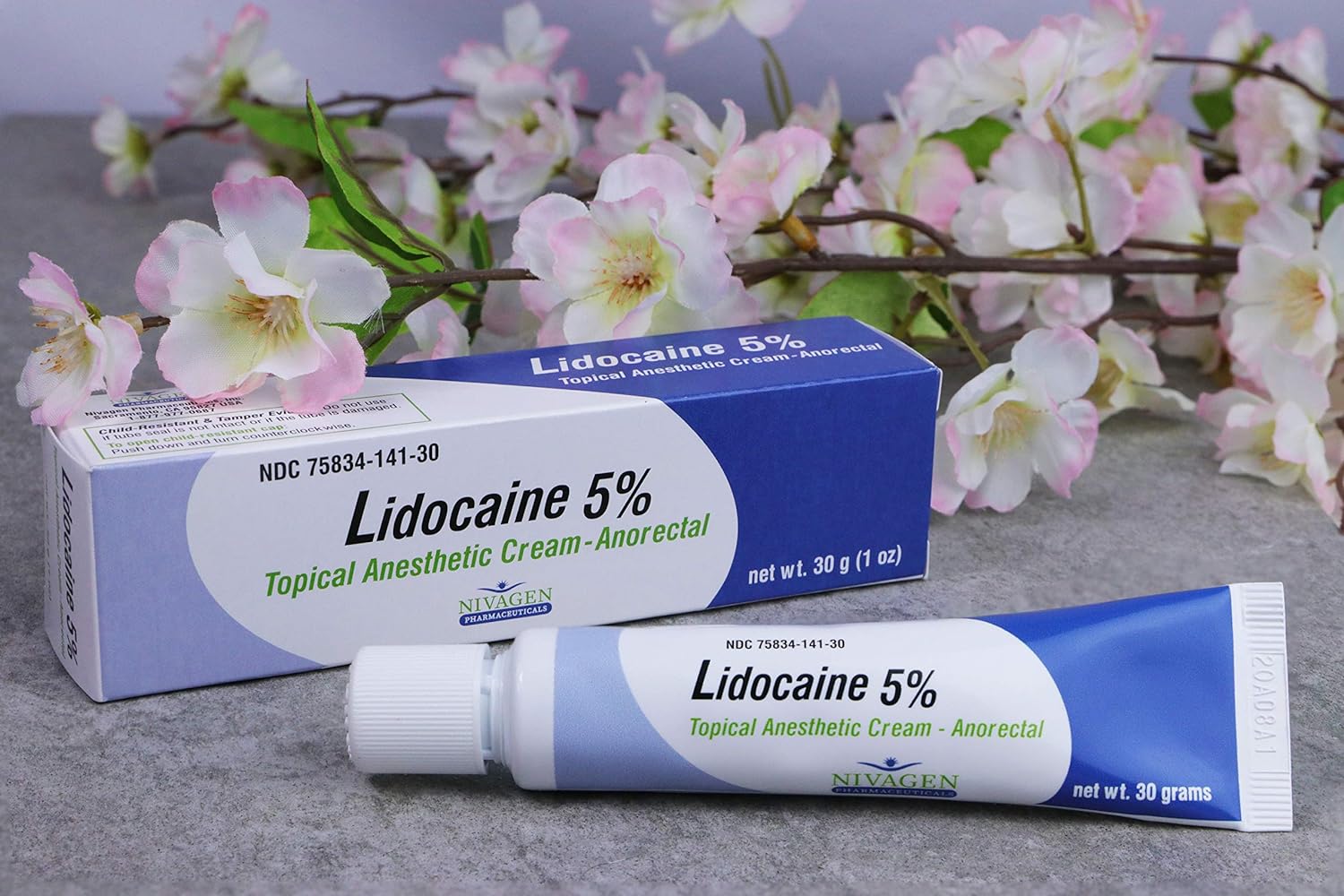 Nivagen Maximum Strength Lidocaine 5% Anorectal Cream | Hemorrhoid Rel