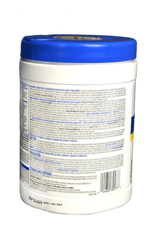 Clorox 30577 Healthcare Bleach Germicidal Wipe (150 Count) : Health & Household