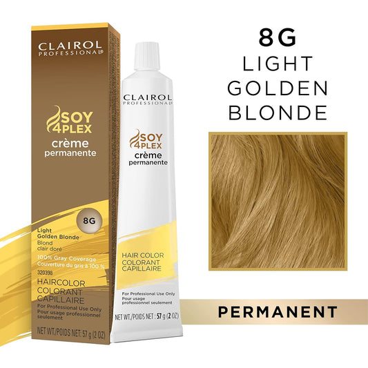 Clairol Professional Permanent Crème Hair Color, Dark Hair Dye For Fade Resistant Gray Coverage, 2 Oz