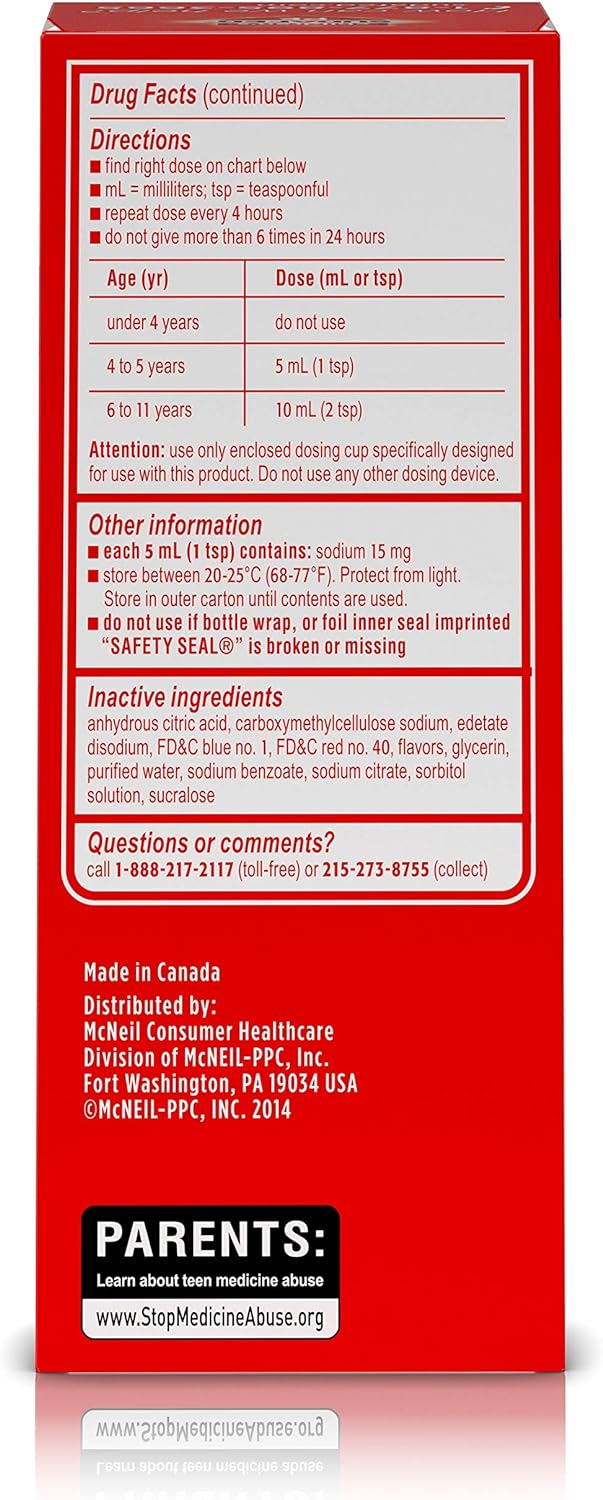 CHILDREN'S SUDAFED PE Nasal Decongestant, Cough Suppressant COLD + COUGH Non-Drowsy, Grape Flavor 4 fl oz : Health & Household