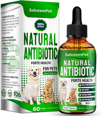 Natural Herbal Supplement | Pet Antibiotic | Natural Antibiotics For Dogs | Antibiotics For Dogs | Natural Antibiotics For Cats | Antibiotic For Cats| 2 Oz