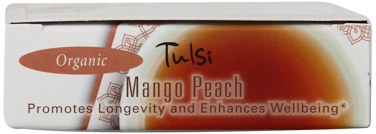 Davidson's Organics, Tulsi Mango Peach, 8-count Tea Bags, Pack of 12 : Grocery & Gourmet Food