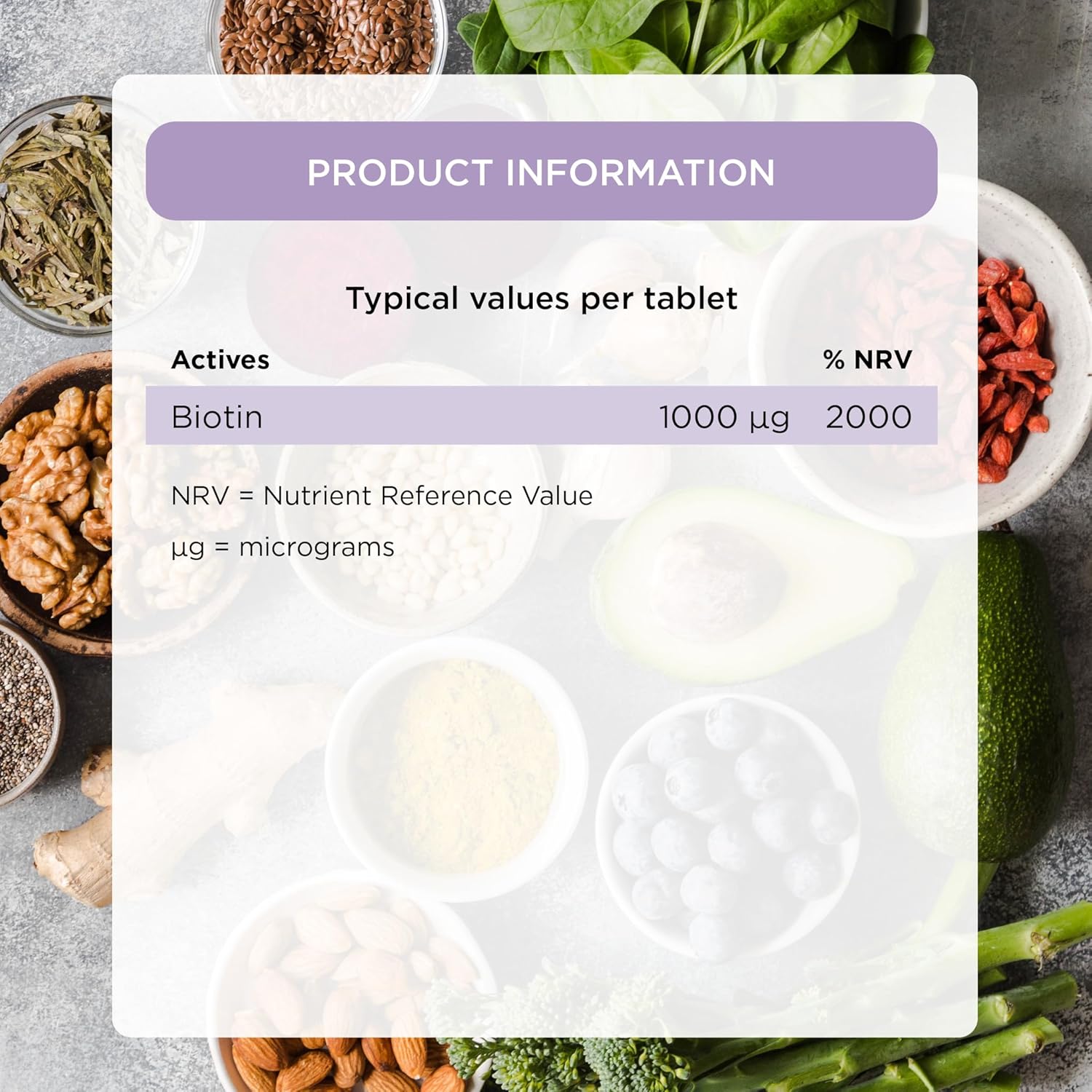 Healthspan Biotin 1,000µg (6 Months Supply) | Vitamin B for Healthy Hair & Skin | Supports Macronutrient Metabolism | One-a-Day Tablets | Vegan : Amazon.co.uk: Health & Personal Care