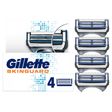 Gillette Skinguard Men'S Razor Blades, 4 Blade Refills