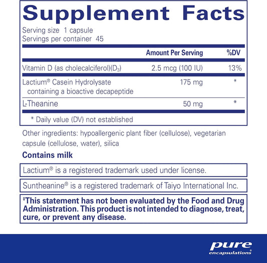 Pure Encapsulations Sereniten Plus | Support For Occasional Stress And Restful Sleep* | 45 Capsules