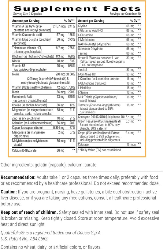 Integrative Therapeutics - Detoxication Factors - Phase I And Ii Detoxication Support - 120 Capsules