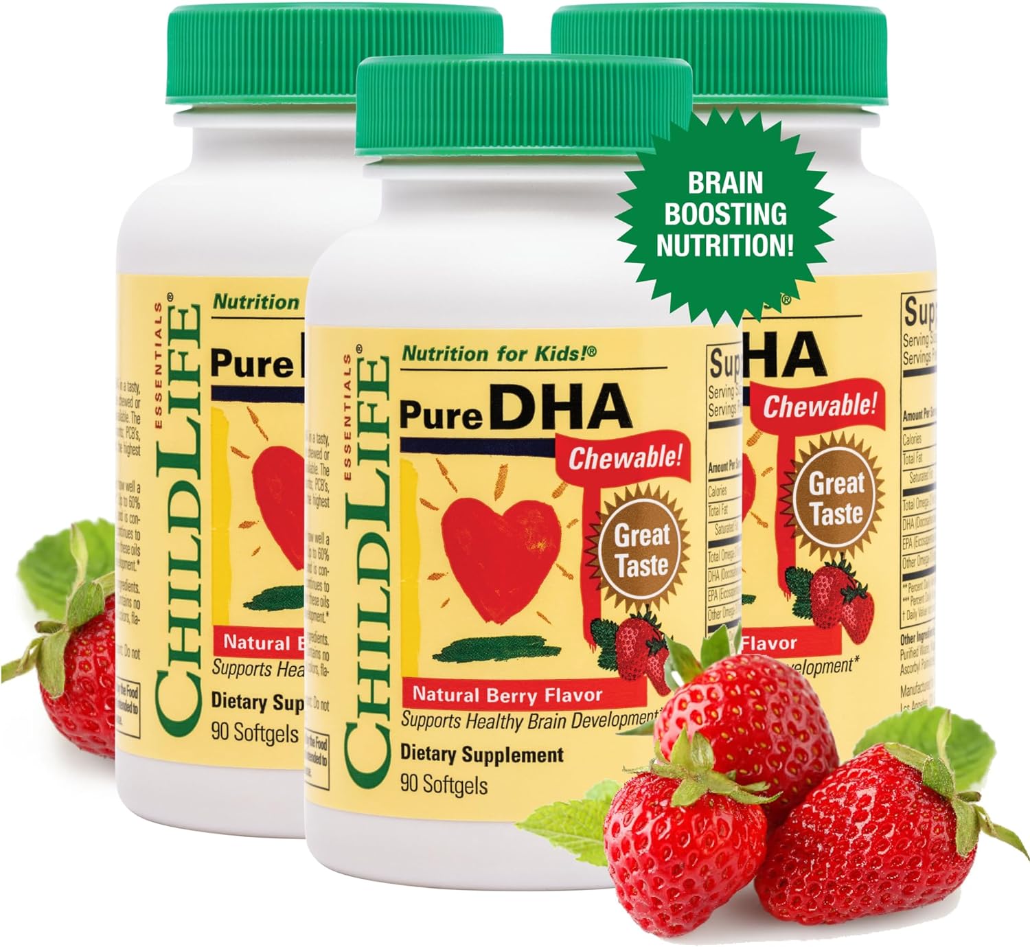 CHILDLIFE ESSENTIALS Pure DHA Dietary Supplement - DHA for Kids, Suppo