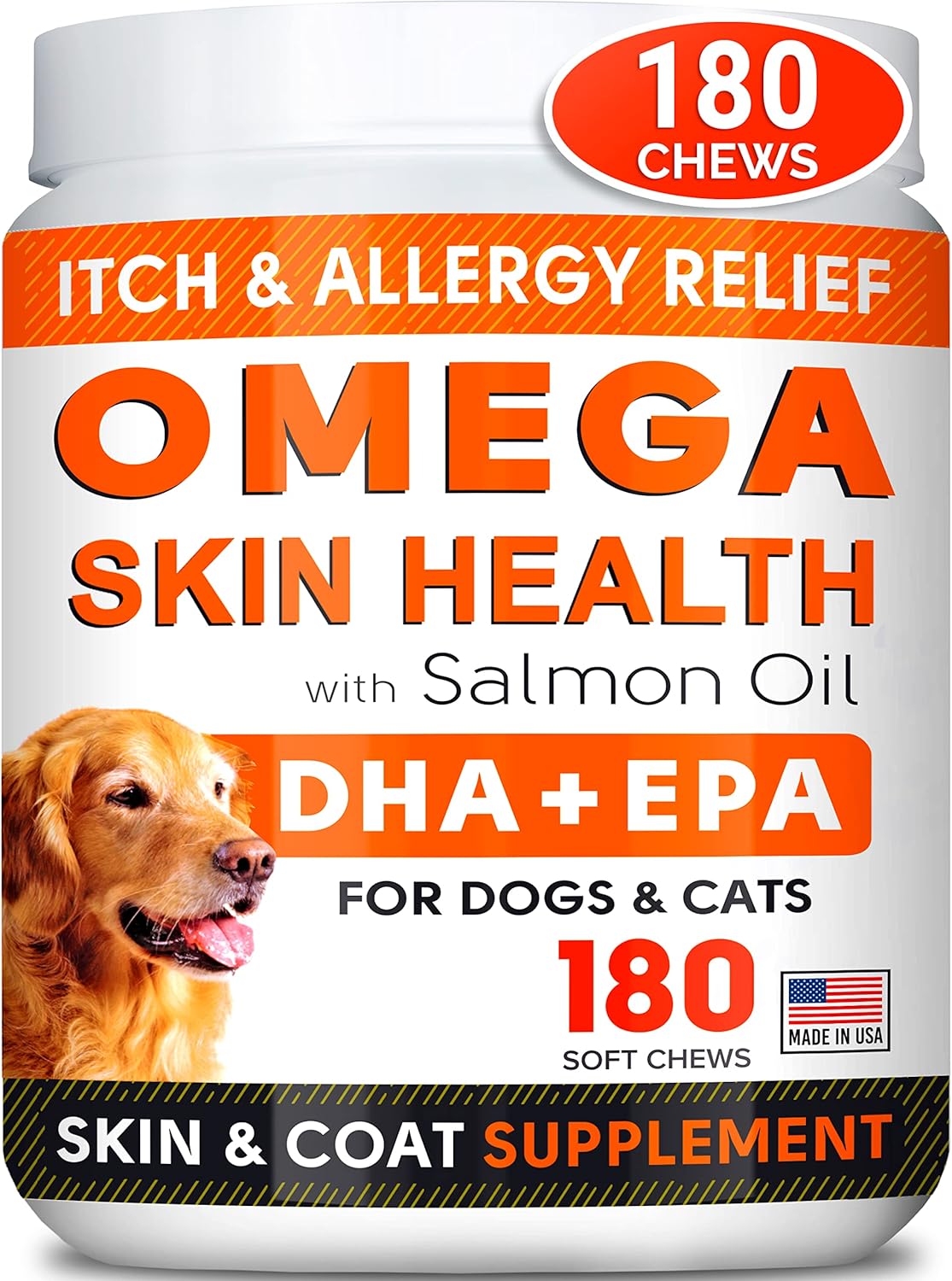 Strellalab Fish Oil Omega 3 Treats For Dogs - Allergy And Itch - Skin And Coat Supplement - Joint Health - Wild Alaskan Salmon Oil - Omega 3 6 9 - Epa & Dha - 150 Chews - Anchovy