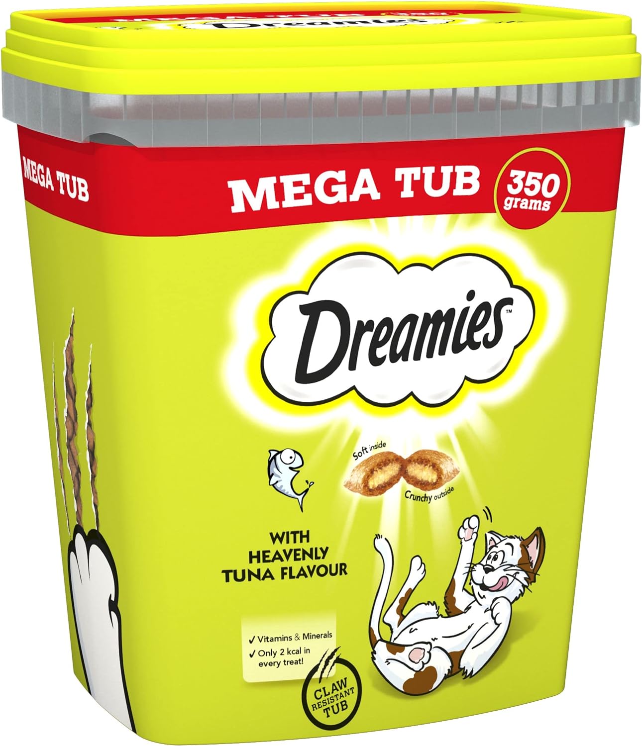 Dreamies Cat Treats, Tasty Snacks with Delicious Tuna Flavour, Pack of 2 (2 x 350 g)?400897