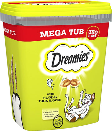 Dreamies Cat Treats, Tasty Snacks with Delicious Tuna Flavour, Pack of 2 (2 x 350 g)?400897