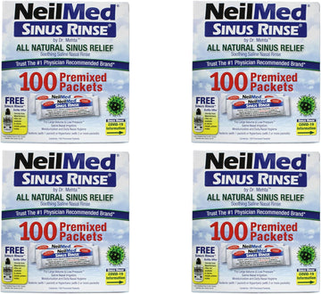 Neilmed Sinus Rinse Regular Refill 100 Packets (Pack Of 4) , Neilmed-Uj