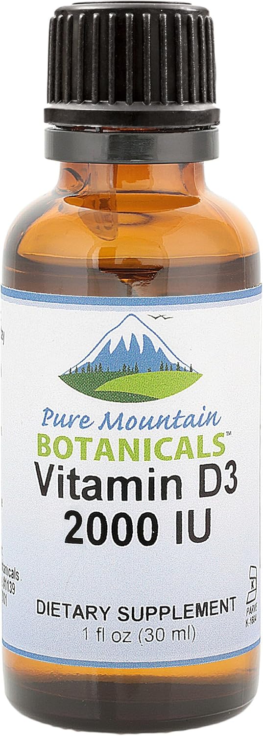 Liquid Vitamin D Drops - Unflavored Kosher D3 Liquid Drops In Mct Oil - 2000Iu Per Serving - 1Oz Bottle