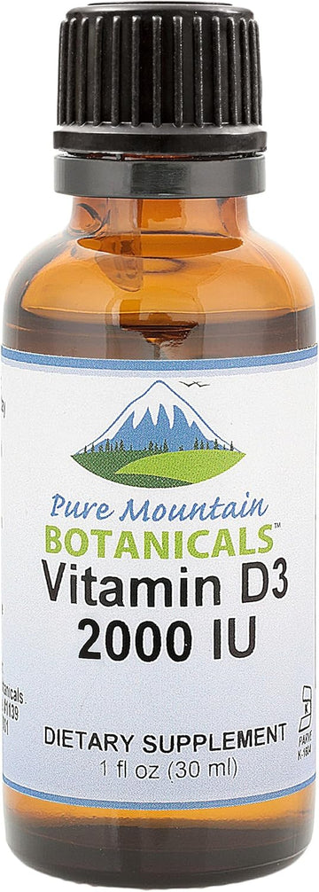 Liquid Vitamin D Drops - Unflavored Kosher D3 Liquid Drops In Mct Oil - 2000Iu Per Serving - 1Oz Bottle