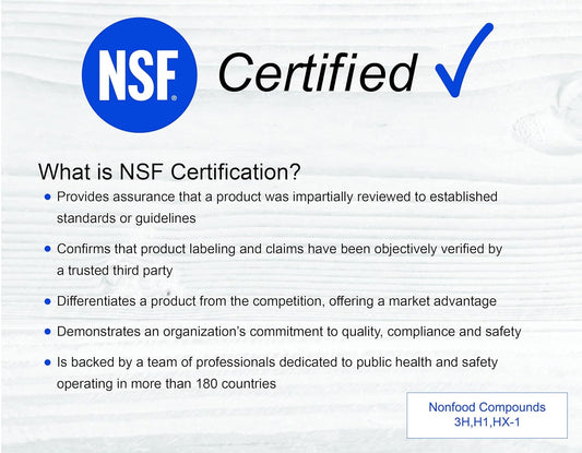 NSF Certified Food Grade Mineral Oil - Gallon (128oz), Certified Food Safe Conditioner for Wood Cutting Boards, Butcher Blocks and Stainless-Steel Kitchen Equipment