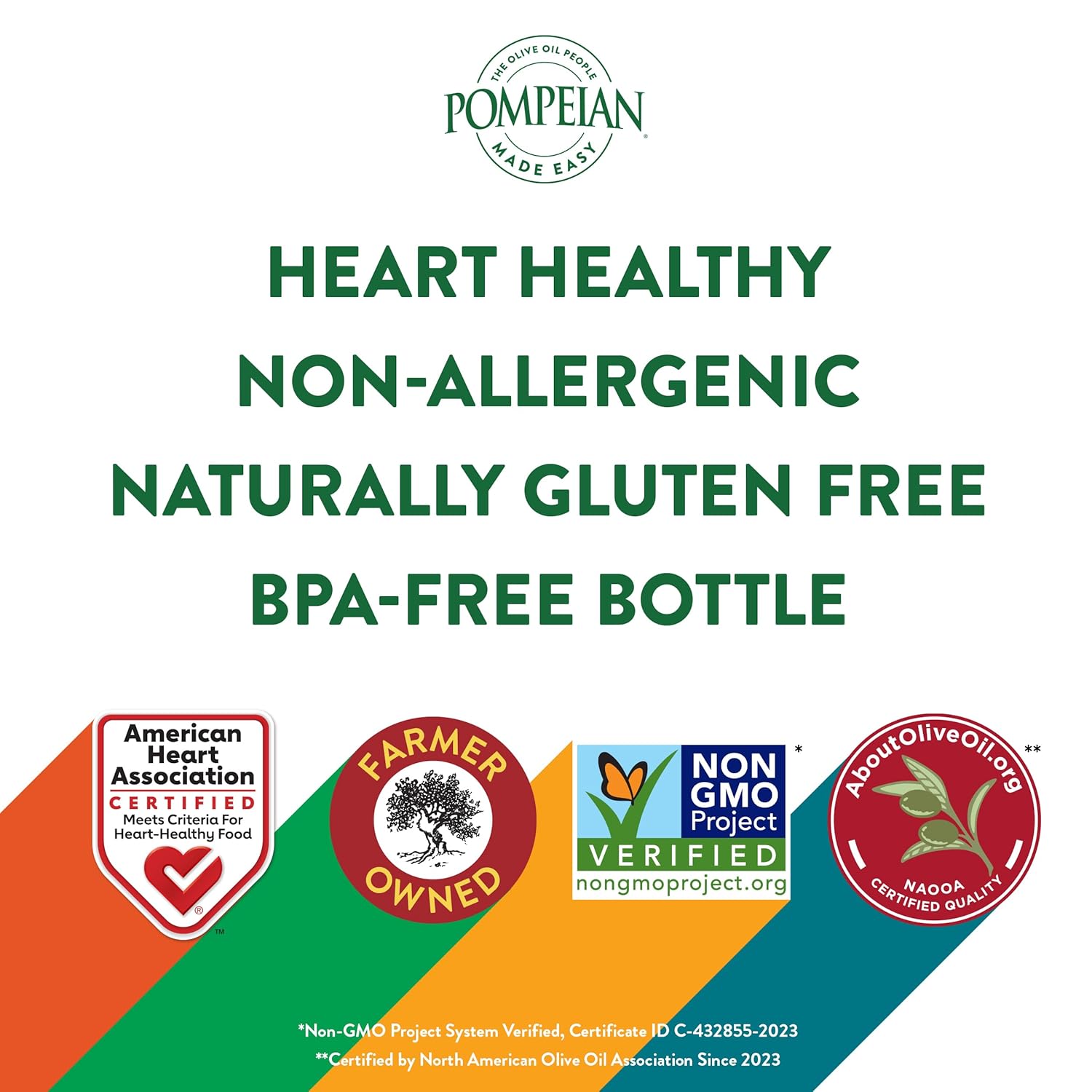Pompeian Made Easy Drizzle Extra Virgin Olive Oil, Flavor Boost, Perfect for Boosting the Flavor of Salads and Vegetables, American Heart Association Certified, Non-Allergenic, Non-GMO, 16 Fl Oz (Pack of 1) : Grocery & Gourmet Food
