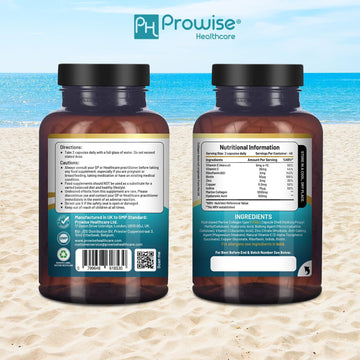 Marine Collagen With Hyaluronic Acid 1100Mg - 90 Capsules Boosted With Hyaluronic Acid, Vitamins C, E, B2, Biotin, Copper, Zinc And Iodine | For Women And Men | Made In The Uk By Prowise Healthcare