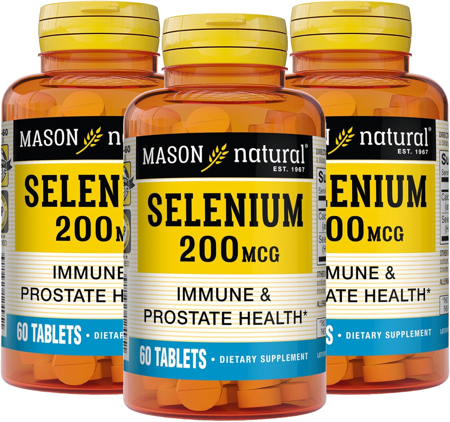 Mason Natural Selenium 200 mcg - Antioxidant Supplement for Immune Sup