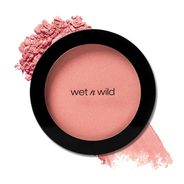 Wet N Wild Color Icon Blush, Effortless Glow & Seamless Blend Infused With Luxuriously Smooth Jojoba Oil, Sheer Finish With A Matte Natural Glow, Cruelty-Free & Vegan - Pinch Me Pink