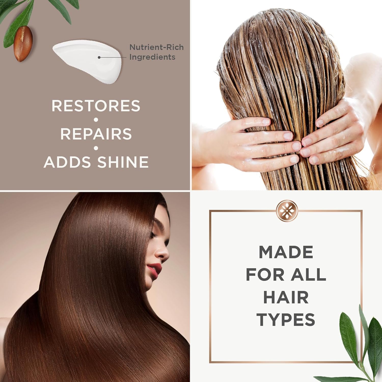 Argan Magic Restorative Hair Mask - Protein Rich Conditioning Hair Mask That Hydrates, Restores And Repairs Damaged Hair | Made In Usa, Paraben Free, Cruelty Free (24 Oz) : Beauty & Personal Care