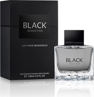 Banderas Perfumes - Black Seduction - Eau De Toilette Spray For Men - Long Lasting - Fresh, Masculine, Casual And Young Fragance - Amber Woody Notes - Ideal For Day Wear 200 Ml
