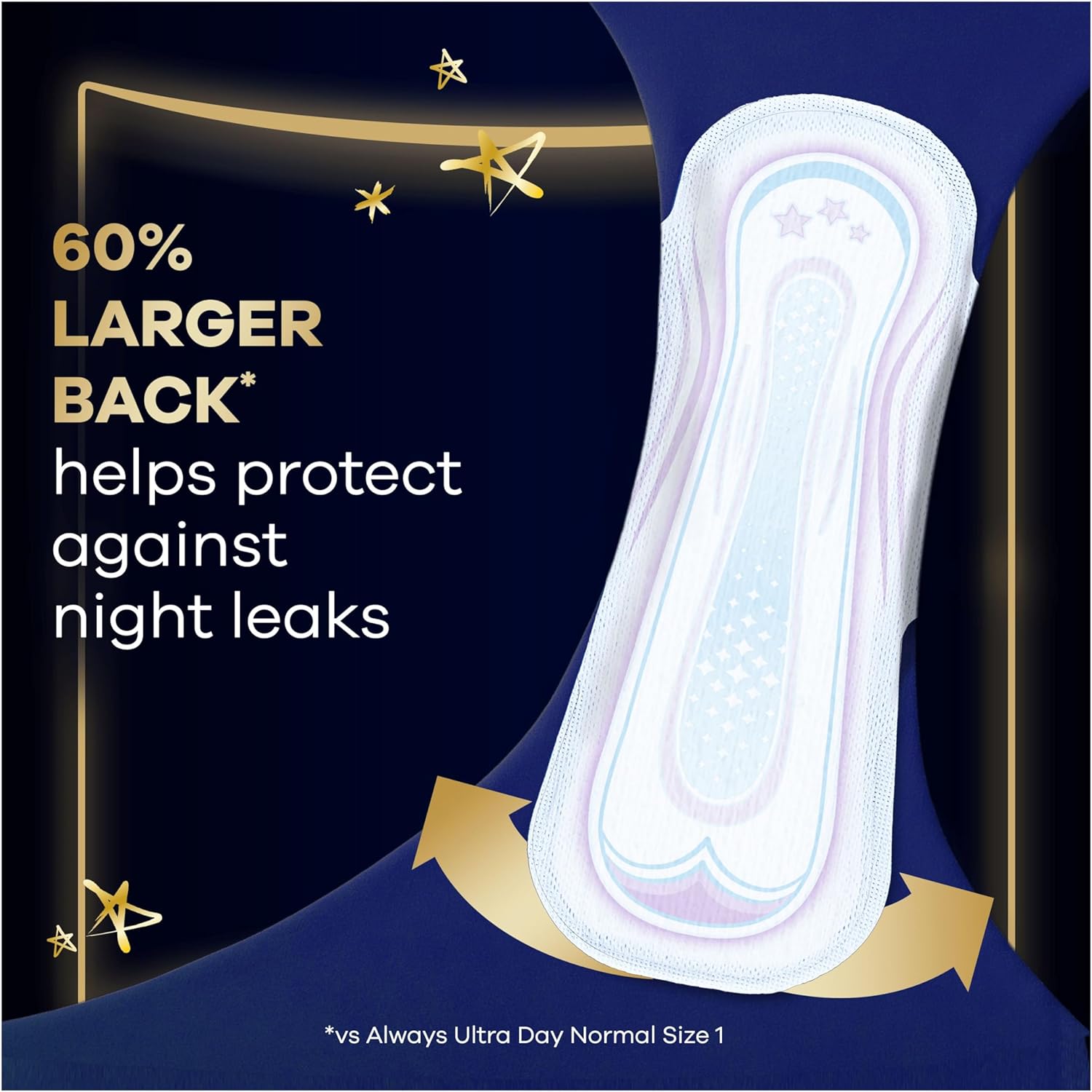 Always Ultra Sanitary Towels Secure Night with Wings (Size 4) 8ct : Amazon.co.uk: Health & Personal Care