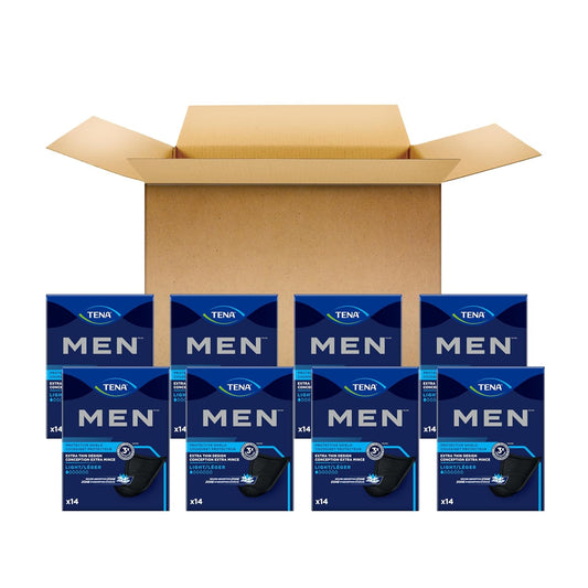 TENA Incontinence Guards for Men, Very Light Absorbency - 14 Count (Pack of 8)