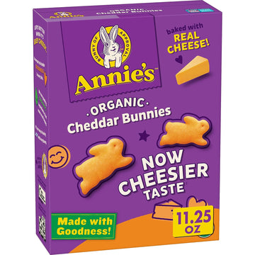 Annie'S Organic Cheddar Bunnies Baked Snack Crackers, 11.25 Oz