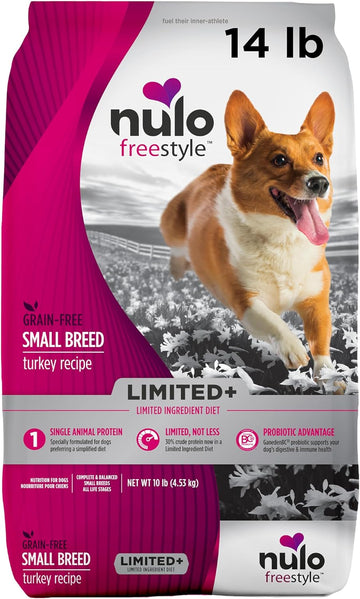 Nulo Freestyle Limited Ingredient Small Breed Dog Food, Premium Allergy Friendly Adult & Puppy Grain-Free Dry Kibble Dog Food, Single Animal Protein with BC30 Probiotic for Healthy Digestive Support