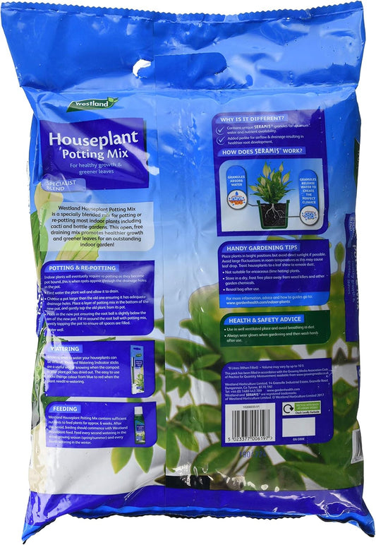 Westland Houseplant Potting Compost Mix and Enriched with Seramis, 8 L?10200035